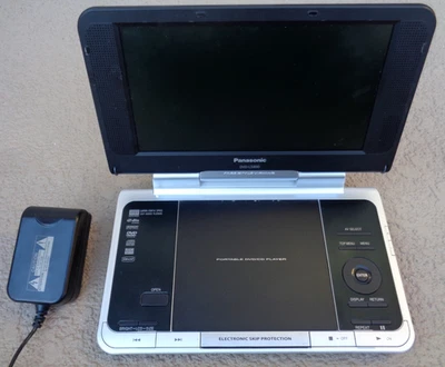 DVD PORTÁTIL PANASONIC DVD-LS850 CON ADAPTADOR AC PROBADO FUNCIONANDO Foto 1 de 4