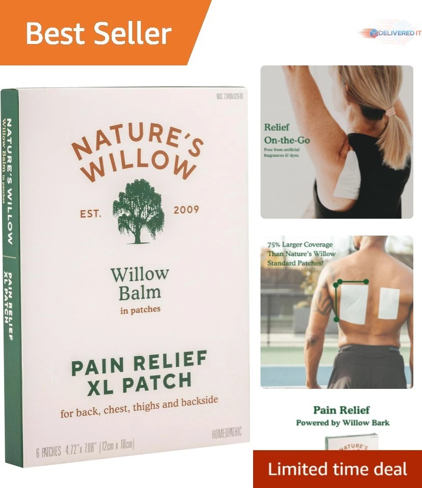 Nature's Willow WBP24 Balm Pain Relieving Patches 6-Pack
