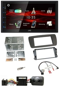 JVC USB Bluetooth Lenkrad DAB 2DIN Autoradio für Seat Ibiza ab 08 tuam-grey - Bild 1 von 10