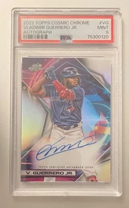 2022 Topps Cosmic Chrome Vladimir Guerrero Jr Variation On Card Auto PSA 9! - Picture 1 of 1