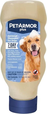 Dog Flea And Tick Treatment Shampoo Tropical Breeze For Dogs And Puppies 18 Oz. - Image 1 of 4