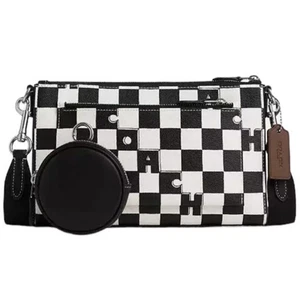 NWOT Coach Holden Crossbody In Signature Checkerboard Coated Canvas CR208 - Picture 1 of 19