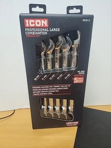 ICON WCM-5 Set di chiavi combinate metriche professionali grandi 5 pezzi 20-24 mm 64803 - Foto 1 di 7