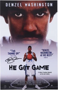 Ray Allen Boston Celtics Autographed 11" x 17" He Got Game Mini Movie Poster - Picture 1 of 1
