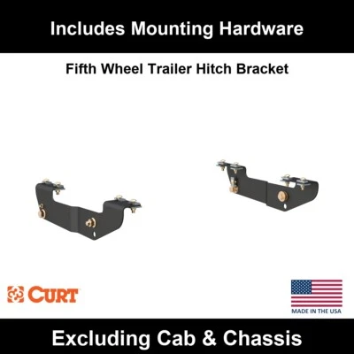 Soportes de quinta rueda personalizados CURT para GMC Sierra 2500 HD 2001-2010 (Excl. Cab & Cha Foto 1 de 3