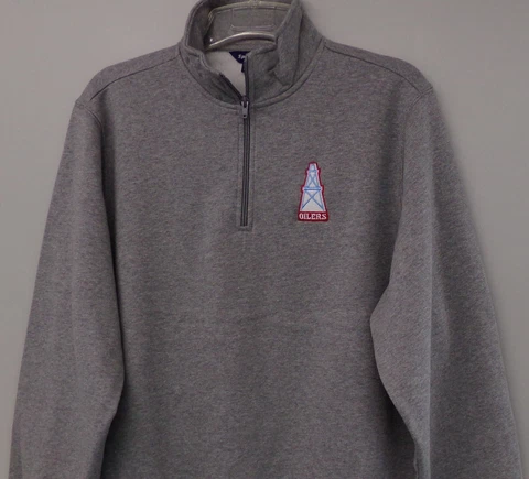 NFL AFL Houston Oilers Oil Rig Ladies 1/4 Zip Sweatshirt XS-4XL Womens  New Cover