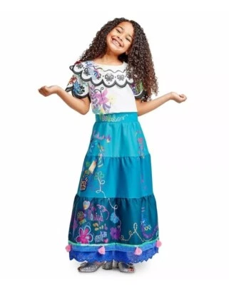 Disfraz de Encanto Mirabel Disney Store de lujo de dibujos animados para niñas talla 9/10 Foto 1 de 4