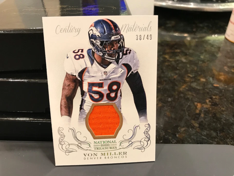 National Treasures Century Materials Worn Jersey Broncos Von Miller 38/49  2013 - Image 1 of 2