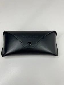 Polo Ralph Lauren designer eye sun glasses case soft black pouch button closure - Picture 1 of 9