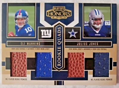 2004 Playoff Honors Rookie Quads RQ1 Manning Jones Clayton Colbert /25 - Image 1 of 2