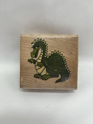 Carimbo de borracha de madeira Dragão 137-E fantasia mítica - Imagem 1 de 3