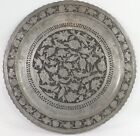 Antique Hand Carved Persian Round Tin 15" in Diameter Birds Design