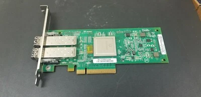 Qlogic QLE2562 Dual Port 8GB/s Fiber Channel PCIe Adapter PX2810403-01 with GBIC - Image 1 of 3
