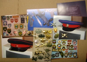 Russian Military 6 Photos and 25 collar pins lot for sale - Picture 1 of 1