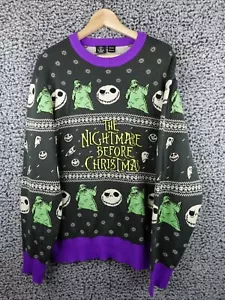 Disney Tim Burton The Nightmare Before Christmas Sweater Oogie Boogie Jack M - Picture 1 of 12