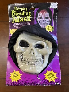 Bleeding Skull Mask With Fun Blood Horror Halloween Costume Accessory Fun World - Picture 1 of 10