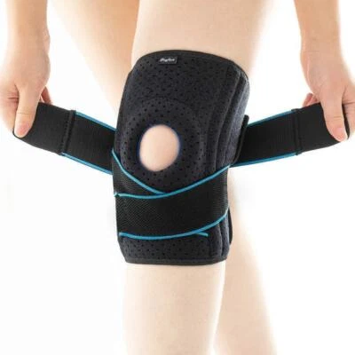 Adjustable Knee Brace with Side Stabilizers for Meniscus Tear Knee Pain ACL MCL - Image 1 of 4