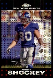 2007 Topps Chrome Xfractor Jeremy Shockey #TC142 NY Giants - Picture 1 of 2