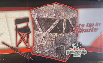 Ameristep HUB Ground Blind Combo ~ Back Strap ~ Mossy Oak Break-Up Infinity - Image 1 of 4
