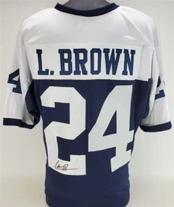 Larry Brown Signed Dallas Cowboys Throwback Jersey (JSA COA) Super Bowl XXX MVP - Picture 1 of 7
