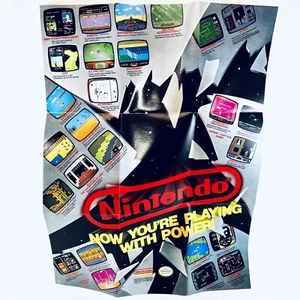 Póster Nintendo NES 1989 "¡Ahora estás jugando con poder!" 12x16" - ¡Envío gratuito! - Imagen 1 de 2