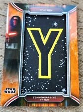 Star Wars Collectors - Topps Kylo Ren 1st Order Commerative Patch Sp #65/99
