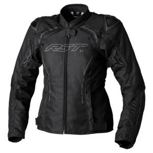 RST S1 CE Ladies Textile Motorcycle Waterproof Jacket Black 3056 - Picture 1 of 5