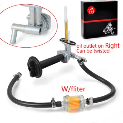 Válvula de combustible Petcock con tornillo de palanca fliter para Kawasaki Prairie 360 KVF360 KVF400 Foto 1 de 4