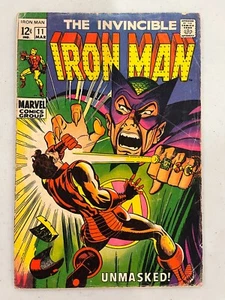 THE INVINCIBLE IRON MAN #11 1969 Marvel Comics Group Comic Book Mandarin - Picture 1 of 11