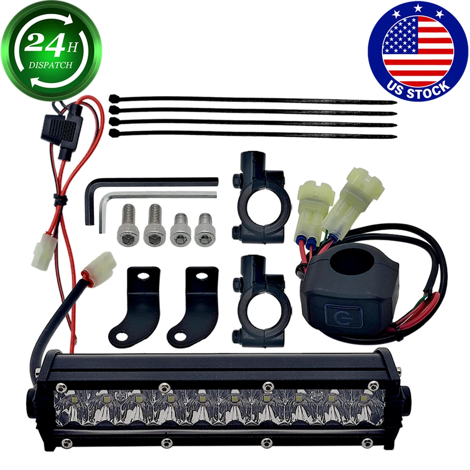 Kit de iluminación de barra de faros LED Plug&Play para Honda CRF250R CRF450 XR50 CRF230F Foto 1 de 4