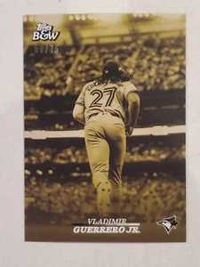 VLADIMIR GUERRERO JR 2024 Topps Black & White YELLOW PARALLEL #'d 50/75 Blue Jay - Picture 1 of 1