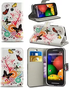 Funda de teléfono con diseño de mariposa para Alcatel Pixi 4 (4,0") billetera impresión imagen - Imagen 1 de 9