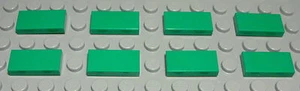 Lego Fliese - Kachel 1x2 Grün 8 Stück (822) - Picture 1 of 1