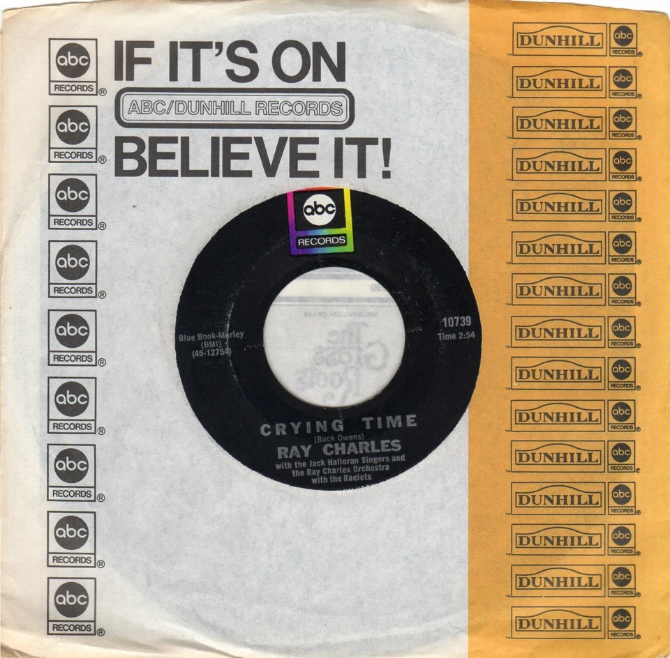 Ray Charles-Crying Time (VG+) - Image 1 of 1