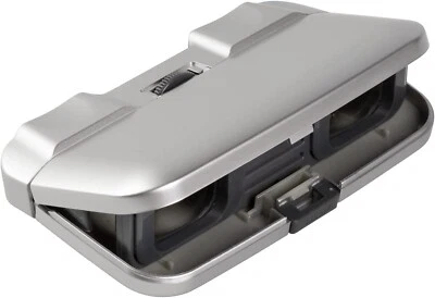 Kenko 25 caliber flat-panel fold-down silver binoculars Japan - Image 1 of 4