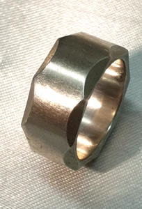 Massiv gearbeiteter Bandring 925 Silber Meisterpunze "GW" RG 57/18,1 mm - Bild 1 von 6
