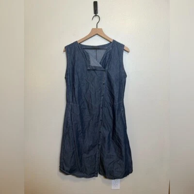 Vestido camisero vaquero asimétrico con botones OSKA Foto 1 de 4