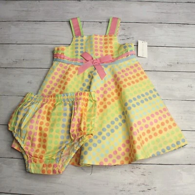 Vestido especial vintage bebé niña talla 18 meses lunares retro Foto 1 de 4