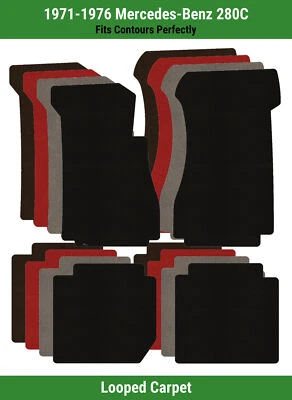 Alfombrillas Lloyd Classic Loop fila delantera y trasera para Mercedes-Benz 280C '71-76  Foto 1 de 4