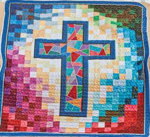 Colorful Geometric Cross Quilted Throw Blanket- Still In Package - Picture 1 of 5