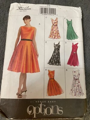 Vogue Patterns V8020 Womens Dress Flared Pleated Or Gored Skirt FW 18 20 22 - Image 1 of 4