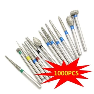 1000 Stck. Dental FG 1,60 mm Diamantbohrungen für High-Speed-Handstück 158 Arten Bohrungen - Bild 1 von 9