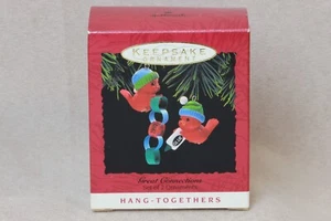 Hallmark Keepsake 1993 Great Connections adorno de Navidad pájaro rojo cardenales - Imagen 1 de 10