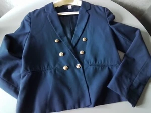 Damen Kurz Blazer H&M blau Gr. 38/40 - Bild 1 von 3