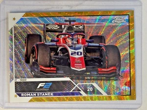 2023 Topps Chrome Formula 1 F1 #138 Roman Stanek Gold Wave /50 - Picture 1 of 2
