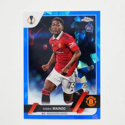 2022-23 Topps Chrome Sapphire Edition UEFA Blue Icy Kobbie Mainoo #118 Rookie RC - Image 1 of 2
