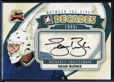 2011-12 ITG Between The Pipes Autographs #ASB Sean Burke - Image 1 of 2