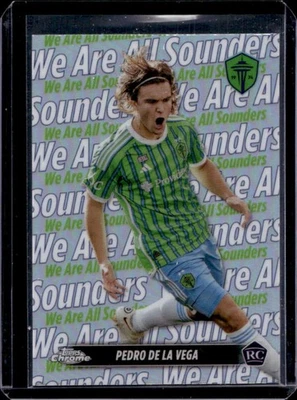 2024 Topps Chrome MLS Pedro de la Vega Team Tags RC Rookie #TT-10 Sounders - Image 1 of 2