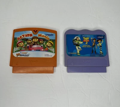 V-Tech Game Cartridges Bundle Toy Story and Action Mania V-Smile - Image 1 of 2