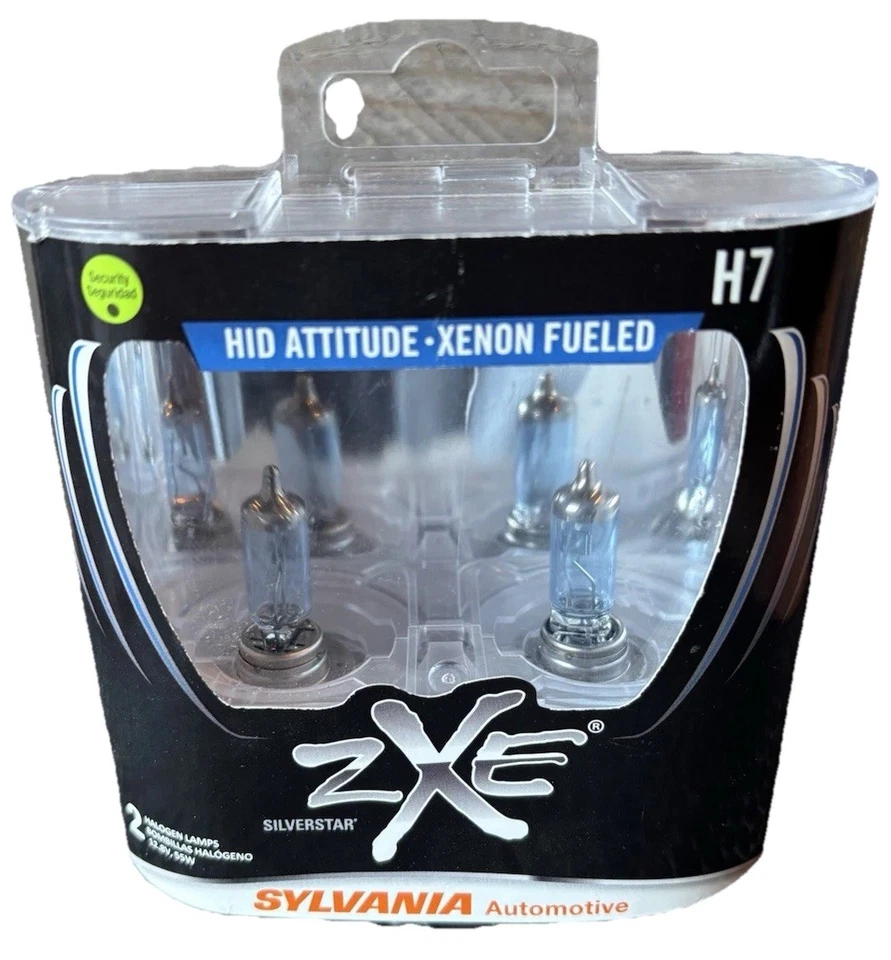 Sylvania H7 SilverStar zXe: bombilla halógena para faros, luz blanca, paquete de 2 Foto 1 de 1